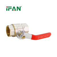 Vanne à bille en laiton forgée IFAN, personnalisable, OEM, toutes tailles, vanne à bille pour l'eau 1/2''