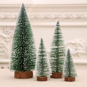 DAMAI Mini <b>Christmas</b> <b>Trees</b> Decorations Artificial <b>Christmas</b> <b>Tree</b> with Wooden Base for <b>Christmas</b> Party Decor Home Table Craft - Product Image 3