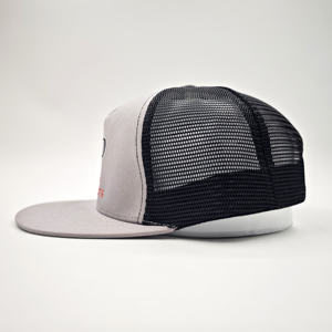 Casquette Trucker Unisexe Décontractée à Visière Plate en Maille – Légère, Respirante, Réglable, Coton/Polyester, Couleurs et Tailles Personnalisables (Gris Vert) Toutes Tailles - Product Image 4