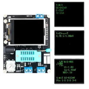 GM328A penguji Transistor ESR, kapasitansi dioda pengukur frekuensi tegangan PWM Generator sinyal gelombang persegi