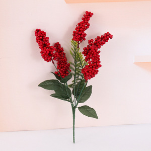 Giáng Sinh Lễ Hội Trang Trí Mặt Hàng Nhân Tạo Vòng Hoa Đồ Trang Trí Trái Cây Màu Đỏ Berry Chi Nhánh Trang Trí Trái Cây Trang Trí OEM ODM - Product Image 6