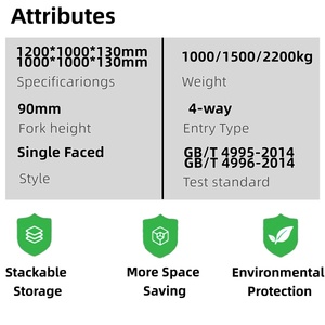 Palette Euro en aggloméré simple face 4 voies à prix avantageux 1200x1000x130mm - Product Image 6