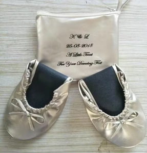 Zapatos Planos Enrollables de Bailarina para Después de la Fiesta, Personalizados para Boda, <span class=keywords><strong>en</strong></span> Oferta - Product Image 2
