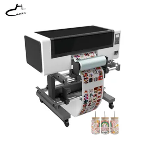 Hot Sale Uv DTF Printer Roll With 3 TX800 Head And Laminator All In One For Wooden Plastic Phone Case Printing Machine