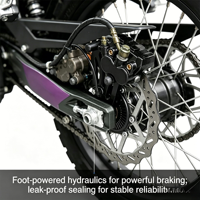 Kit de frein arrière double CNC pour moto électrique tout-terrain, système de commande double à levier manuel et pédale au pied, compatible avec Surron Talaria