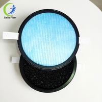 Filtre à air extérieur pour voiture à gaz rond personnalisé en usine, élément HEPA à trois couches en nid d'abeille avec charbon actif