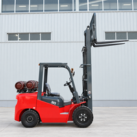 CE ISO Zertifizierter 3-Tonnen-LPG-Gabelstapler mit Nissan K25 Motor und Integriertem Seitenschieber für Innen- und Außenlagerstapelung