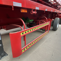 Semi-remorque robuste à 3 essieux avec ridelles amovibles pour transport agricole