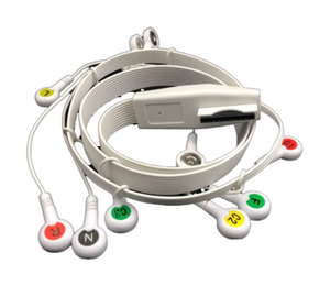 Mortara H12 X12 Telemetría 10 derivaciones Snap End Código IEC 9293-017-50 9293-017-51 Holter ECG Cable Leadwires Consumibles médicos - Product Image 1