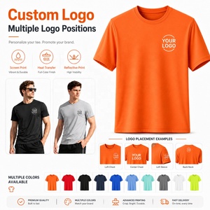 Camiseta Deportiva de Secado Rápido con Logotipo Personalizado, Camiseta Deportiva Reflectante de Alta Calidad, Ropa Urbana de Malla para Hombre, Proveedor Mayorista - Product Image 2