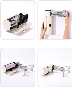 เตาแก๊สเหล็กพับได้ขนาดเล็ก2600วัตต์เครื่องครัวกลางแจ้งอุปกรณ์การตั้งแคมป์การเดินทางอุปกรณ์เครื่องเขียนบิวเทนด้วยตนเอง - Product Image 6