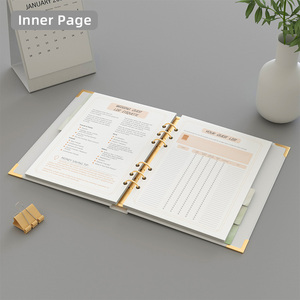 Libro di pianificatore di nozze con raccoglitore a foglia larga 2027 2026 personalizzato di lusso - Product Image 5