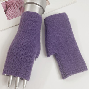 <span class=keywords><strong>Guanti</strong></span> Caldi in Cashmere da Donna con Dita Aperte, Protezione Polso Lavorata a Maglia, Protezione Braccia Invernale, <span class=keywords><strong>Guanti</strong></span> Senza Dita in <span class=keywords><strong>Lana</strong></span> Lavorata a Maglia per Ragazze - Product Image 4