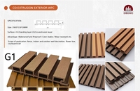 Revêtement de terrasse en bois WPC imperméable et ignifuge personnalisé pour la décoration de la maison