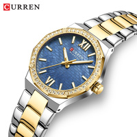 Montre-bracelet à quartz décontractée Curren 9103 pour femme, design luxueux, montre femme, montre lumineuse, bracelet pour femmes