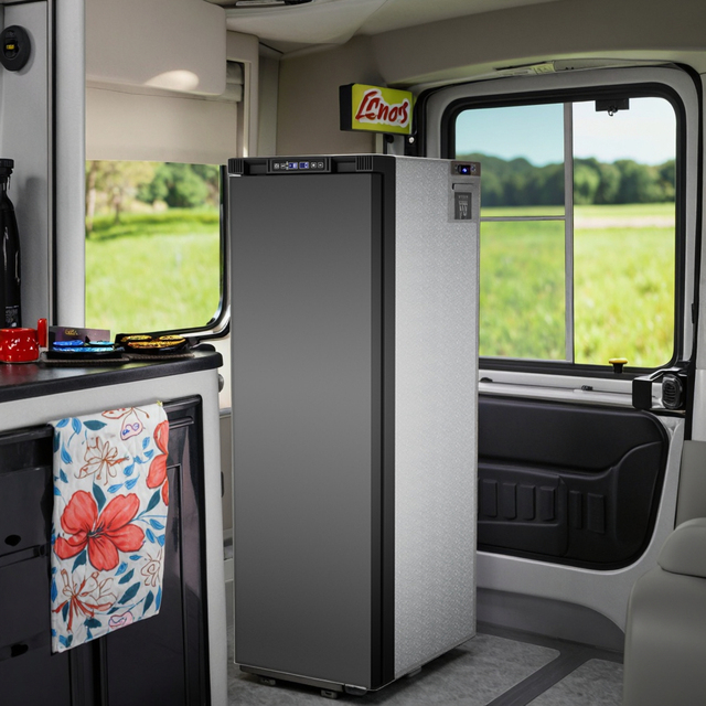 132 Liters Compressor Built-in DC12 24V Portable Electric Battery RV Refrigerator Fridge Freezer for Household Use