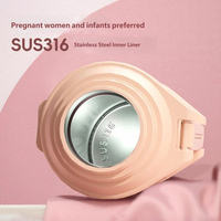 Bouteille d'eau isotherme portable grande capacité, avec revêtement en acier inoxydable 316, style élégant, pour femmes et bébés, idéale pour l'extérieur