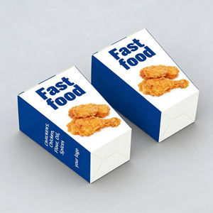 Wholesale Customized Printed Disposable Fast Food Snack Packaging <b>Box</b> Food Packaging Sushi Puff Pastry Bread - Product Image 2