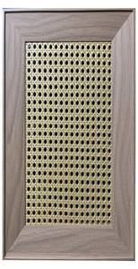 Panel Decorativo Moderno de Mimbre Tejido |   Panel de Puerta de Ratán Sintético Ecológico para Armario y Guardarropa - Product Image 4