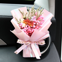 Désodorisant Personnalisé pour Voiture, Bouquet de Fleurs Séchées, Parfum d'Ambiance Aromathérapie