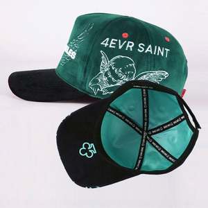 Gorra de Béisbol Deportiva 3D de Alta Calidad con Forro de Satén, Unisex, Logotipo Personalizado, Gorras de Algodón con Visera de Gamuza Negra, 5 Paneles - Product Image 2