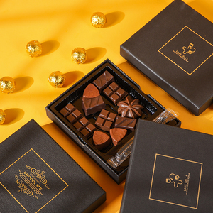 Hộp Sô Cô La Rỗng Bằng Giấy Các Tông Làm Thủ Công Tùy Chỉnh Hộp Sô Cô La Đóng Gói Quà Tặng Quầy Bar Cho Kẹo Với Dải Phân Cách - Product Image 3