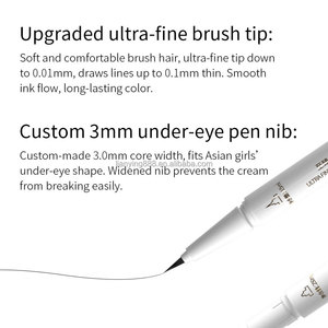 DDK Luxe Ultra-Fine Délicat Sous-Eye Liner Stylo Eyeliner Eyeliner Imperméable Anti-Sueur Noir Eyeliner Eyeliner Double Extrémité - Product Image 4