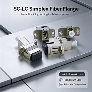 อะแดปเตอร์ไฟเบอร์ออปติกแบบ SC‑LC Simplex ตัวเรือนโลหะผสมสังกะสี ค่าการสูญเสียการแทรกที่ต่ำ UPC Fiber Flange Coupler สำหรับแผงแพทช์โทรคมนาคม - Product Image 3