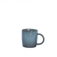 Service de table élégant en grès et porcelaine à glaçure réactive verte |   Assiettes, bols et tasses en céramique |   Compatible lave-vaisselle, micro-ondes et four