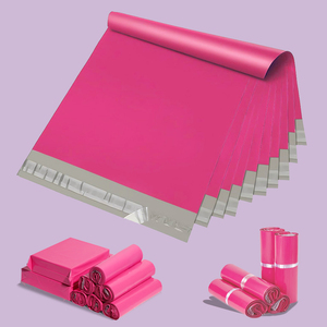 Bolsa de embalaje impermeable autoadhesiva para ropa, de 30x42cm, 100 piezas, color rosa, gruesa, para logística de ropa, venta al por mayor. - Product Image 1