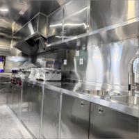 Camión de Comida de Acero Inoxidable Espejado Directo de Fábrica con Cocina Completa, Remolque Comercial Brillante para Negocios de Barbacoa