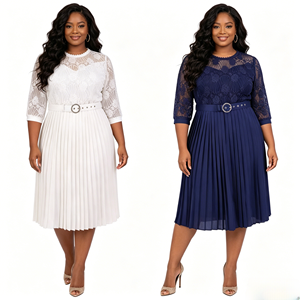 Vestidos Elegantes para Madres de Novia, Tallas Grandes, Ropa de Mujer Turca, Moda Geenlinm - Product Image 1