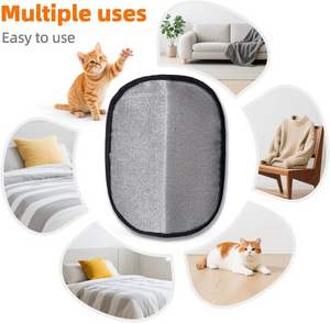 Guante para Eliminar Pelo de Mascotas, Guante para Quitar Pelos de Gato, de Poliéster Reutilizable, Suave y Grueso, Ambidiestro, Multifuncional, para Ropa, Cama, Alfombra, Sofá - Product Image 3