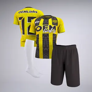 Kit de entrenamiento de fútbol personalizado, kit deportivo, camisetas de club de fútbol, camiseta de alta calidad, uniformes de fútbol para mujer, ropa de fútbol