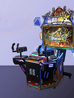 Machine de jeu d'arcade de tir à la pistolet pour deux joueurs, simulateur de tir vidéo HD LCD à monnayeur pour centre de jeux et FEC