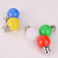 Ampoule globale led colorée 1W 2W 3W E27 B22 ampoule led G45 AC220V 110V DC12V 24V PE PCIP65 décoration de vacances étanche