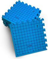 Tapis de blocage extra épais pour le tricot avec des grilles Tapis de blocage avec des grilles et des cercles radiaux pour les courbes
