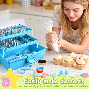 Kit de 236 douilles de glaçage de qualité alimentaire pour la décoration de gâteaux, outils de pâtisserie professionnels en acier inoxydable pour boulangerie - Vente chaude - Product Image 3