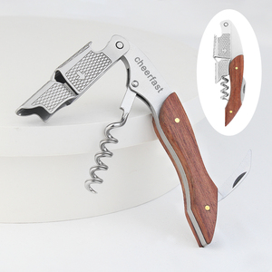 Cadeau de pendaison de crémaillère Ouvre-vin professionnel durable Hotselling <span class=keywords><strong>Tire</strong></span>-<span class=keywords><strong>bouchon</strong></span> à vin <span class=keywords><strong>en</strong></span> <span class=keywords><strong>bois</strong></span> Logo personnalisé pour les serveurs - Product Image 2