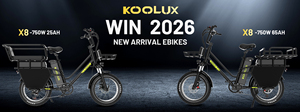 Bicicleta Eléctrica Plegable KOOLUX X8 48V 250W para la UE, 750W para la UE, Sin Escobillas, 30+35Ah, Dos Baterías, Neumáticos Anchos, Largo Alcance, Disponible en la UE y el Reino Unido - Product Image 6