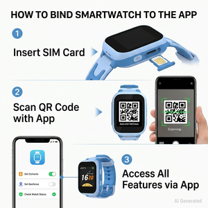 Reloj Inteligente con GPS 4G IP68 y <span class=keywords><strong>SIM</strong></span> para Niños, Botón SOS, Alarma, Llamada Bidireccional, Resistente al Agua, Reloj de Posicionamiento para Niños - Product Image 4