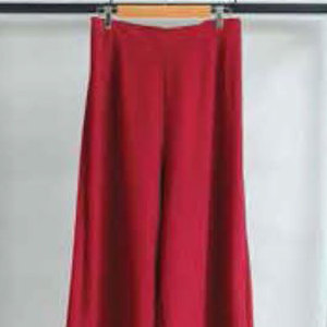Pantalones Casuales de Invierno para Mujer, de Color Sólido, Cintura Alta Elástica, Corte Recto y Ancho, 100% Poliéster - Product Image 5