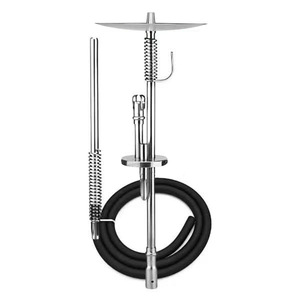 Juego de <span class=keywords><strong>Cachimba</strong></span> Moderno de Acero Inoxidable al por Mayor, Kit Completo de Shisha de Vidrio con Cazoleta, HMD, Manguera de Silicona, Pinzas para Carbón y <span class=keywords><strong>Accesorios</strong></span> - Product Image 2