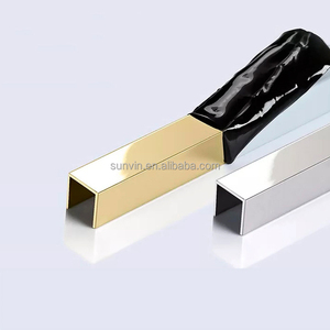 Profil de garniture de carrelage <span class=keywords><strong>en</strong></span> forme de <span class=keywords><strong>U</strong></span> Angle de 90 degrés Bande de transition de sol <span class=keywords><strong>en</strong></span> métal Garniture de bord de carrelage <span class=keywords><strong>en</strong></span> porcelaine pour carreaux - Product Image 5