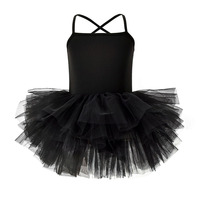Justaucorps de ballet pour filles de haute qualité, avec dos croisé, en tulle violet, rose et noir, pour les spectacles de festival, les entraînements pour enfants