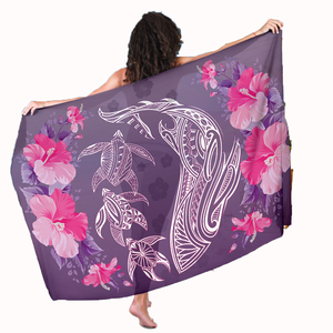 Abito da spiaggia estivo con motivo di tartaruga hawaiana - Product Image 1