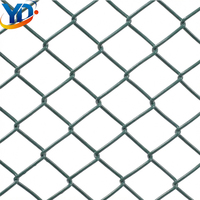 Malla de Alambre Galvanizado Recubierto de PVC YAODONG de Alta Venta, Calibre de Alambre de 2.0-3.5mm para Seguridad en Granjas, Estanques de Peces y Ganado