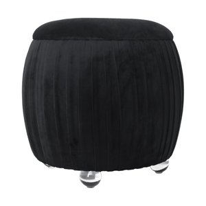 Elegante Pouf Rosa con Contenitore, Sgabello da Camera, Poggiapiedi, Seduta Imbottita - Product Image 2