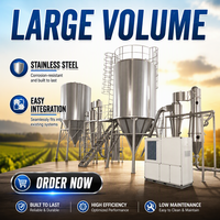 Sécheur par pulvérisation centrifuge rotatif automatique en acier inoxydable à haute efficacité avec PLC, prix compétitif, pour lait et lait de coco