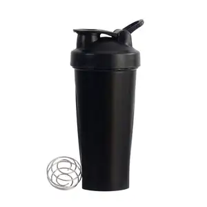 Bán buôn 600ml nhựa cầm tay chai nước protein bột Shaker chai Lắc Cup cho phòng tập thể dục